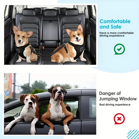 Adjustable Dog Safety Seat Belt