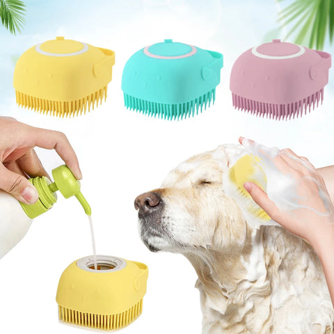 Pet  Grooming  Shampoo Shower Brush Massager