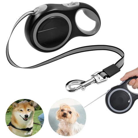 Dog Leash Retractable Walking Roulette Collar