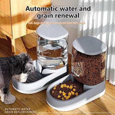 Automatic Pet Feeder Drinking Water Dispenser