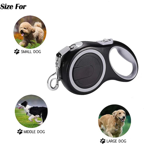 Dog Leash Retractable Walking Roulette Collar