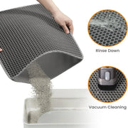 Double Layer Pet Litter Box Mat